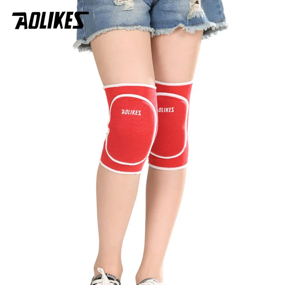 1 Pair Kids Thick Sponge Knee Support Dance Volleyball Tennis Knee Pads Sport Gym Kneepads Children Knee Protection