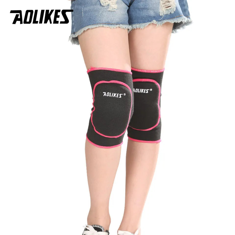 1 Pair Kids Thick Sponge Knee Support Dance Volleyball Tennis Knee Pads Sport Gym Kneepads Children Knee Protection