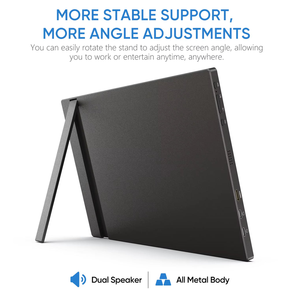 16.1" 144Hz 100% Srgb 1080P FHD Portable Gaming Monitor HDR External Second Screen for Switch, Xbox,Ps5,Laptop,Pc,Z1Fc