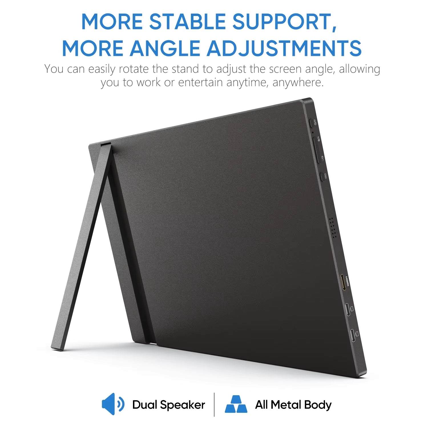 16.1" 144Hz 100% Srgb 1080P FHD Portable Gaming Monitor HDR External Second Screen for Switch, Xbox,Ps5,Laptop,Pc,Z1Fc